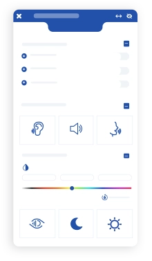 imagen del widget de accesibilidad